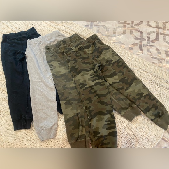 Set of Carter's Black, Gray and Camo Jogger Sweatpants - Picture 2 of 6